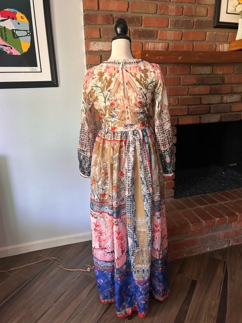 Anthropologie Bhanuni by Jyoti Dorais Bohemian Maxi Dress Sz S - Picture 10 of 13